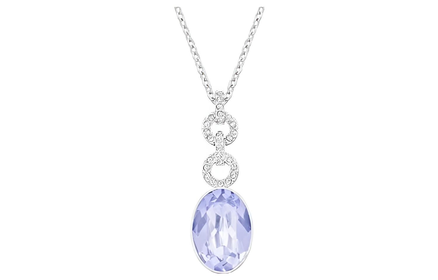 Swarovski Fantasize Blue Clasp Purple Crystal Necklace for Women - Silver 5247123 圖 2