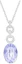 Order Collar de Cristal Swarovski Fantasía Azul Morado para Mujer - Plata 5247123