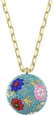 施華洛世奇幸運花項鍊與耳環套組(金色鍍金)。 ES2020121402 Lookbook 施華洛世奇幸運花項鍊與耳環套組(金色鍍金)。 ES2020121402