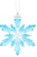 Buy Loket Swarovski Frozen Snowflake Kristal Biru Uniseks Pasangan. 5286457