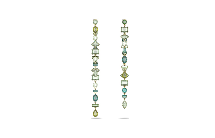 Swarovski Gema Green Teardrop Earrings, Gold Tone - Stylish and Elegant Jewelry 5613734