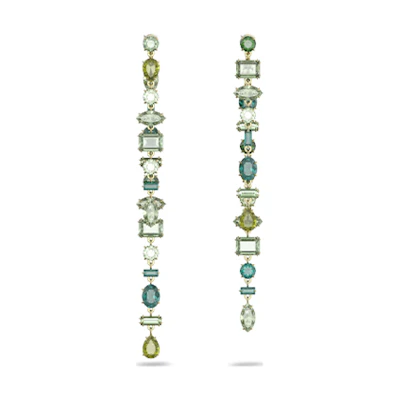 Swarovski Gema Green Teardrop Earrings, Gold Tone - Stylish and Elegant Jewelry 5613734