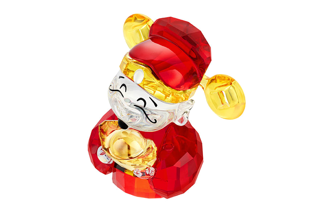 Swarovski God of Wealth Ornament Red Crystal Decor Unisex Couple's Edition. 5523324