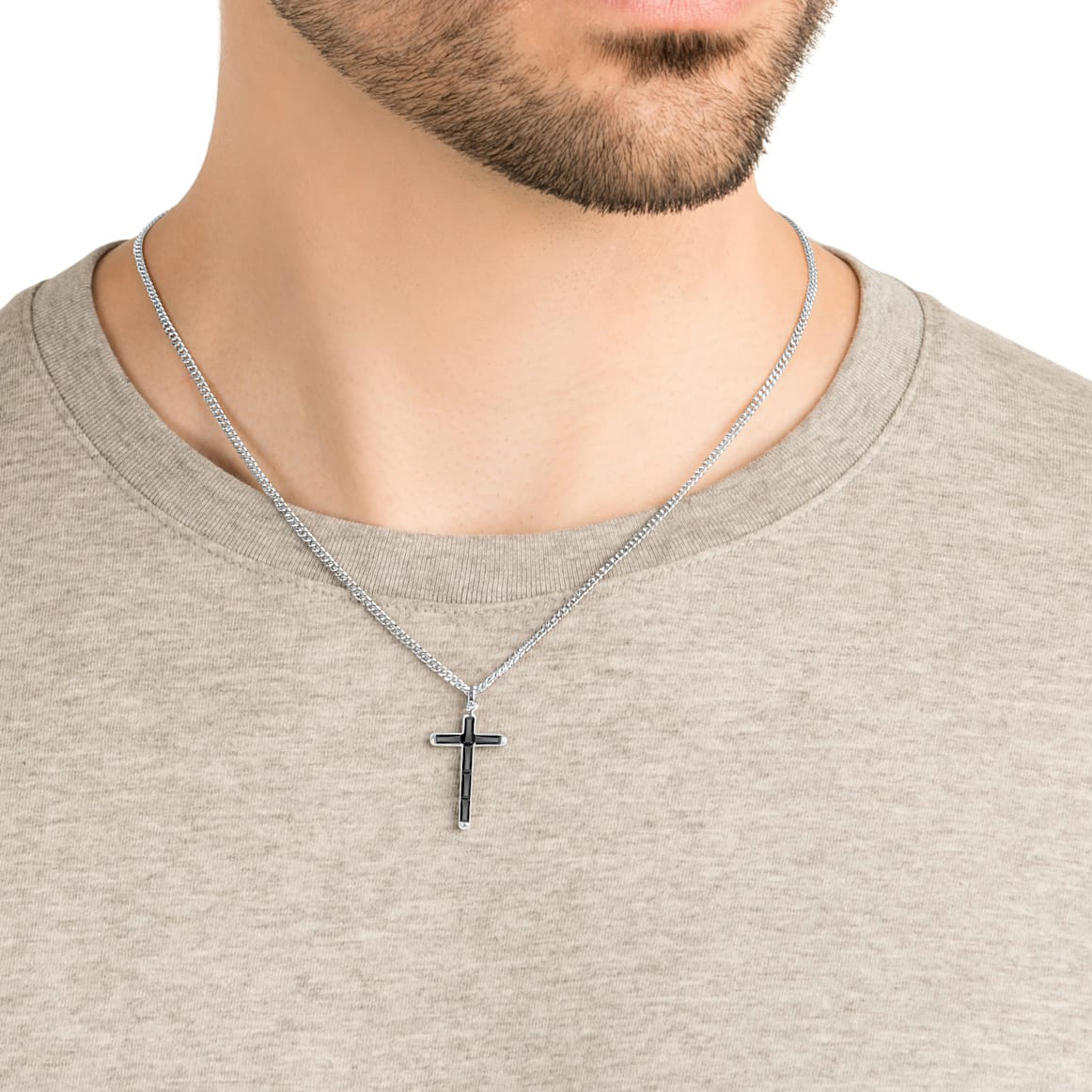 Swarovski Govern  Cross Necklace Mixed Materials Black Pendant Chain. 5252386 圖 6