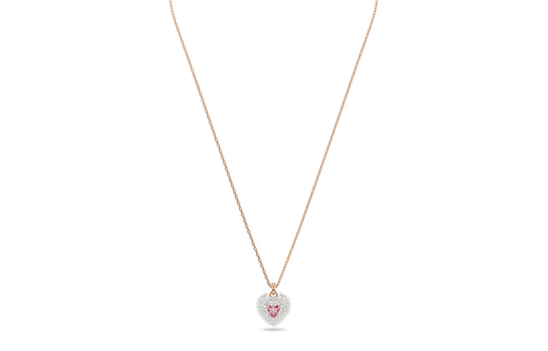Swarovski Hyperbola Rose Gold Pendant Necklace with Zirconia Crystals & Pearls. 5683936