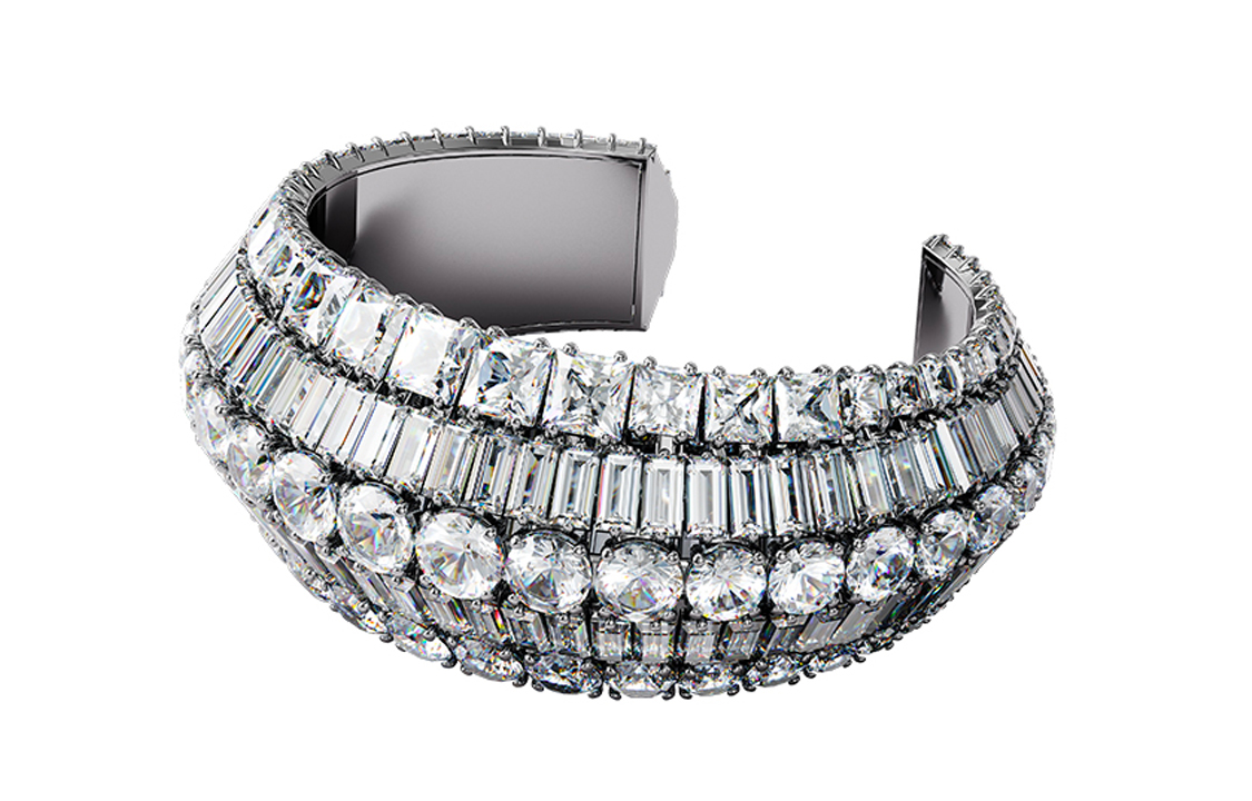 Order Swarovski Hyperbola 寬版手鐲手鍊 5598342