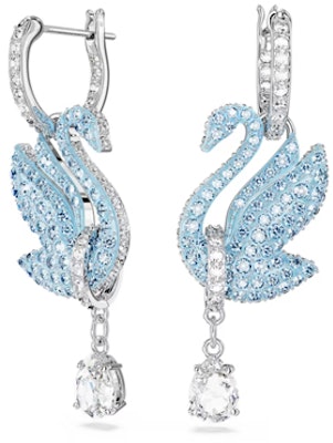 施華洛世奇天鵝淚滴耳環 藍銠鍍層 情侶款式 男女通用 5660593 Order 施華洛世奇天鵝淚滴耳環 藍銠鍍層 情侶款式 男女通用 5660593