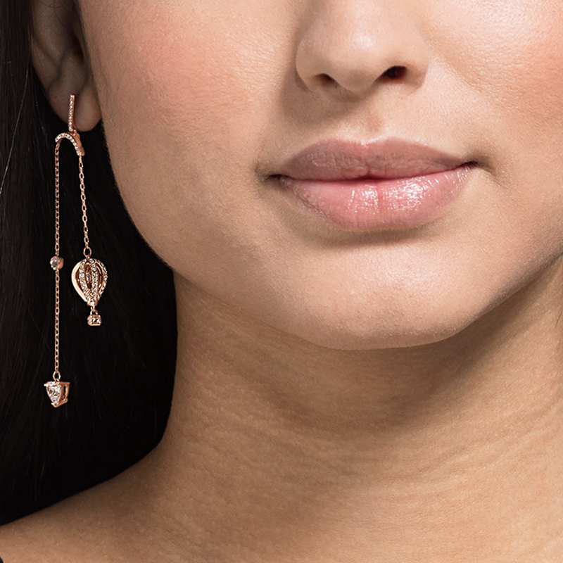 Swarovski Into The Sky Hot Air Balloon Love Letter Earrings Rose Gold. 5483989 圖 4