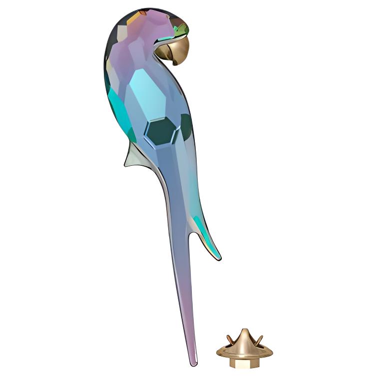 Swarovski Jungle Beats Iridescent Parrot Crystal Unisex Couple Accessory. 5572152
