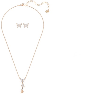 施華洛世奇LILIA蝴蝶項鍊耳環玫瑰金鍍套裝 5382365 Lookbook 施華洛世奇LILIA蝴蝶項鍊耳環玫瑰金鍍套裝 5382365