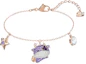 Purchase Swarovski LITTLE Colorful Cow Cute Bracelet & Necklace Set in Rose Gold. ES2020121405