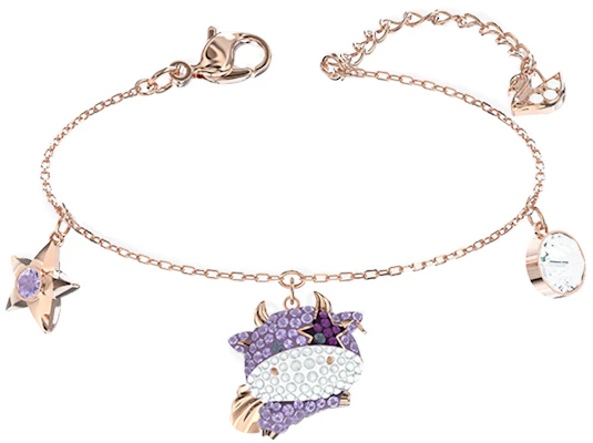 Swarovski LITTLE Colorful Cow Cute Bracelet & Necklace Set in Rose Gold. ES2020121405 Details for Swarovski LITTLE Colorful Cow Cute Bracelet & Necklace Set in Rose Gold. ES2020121405
