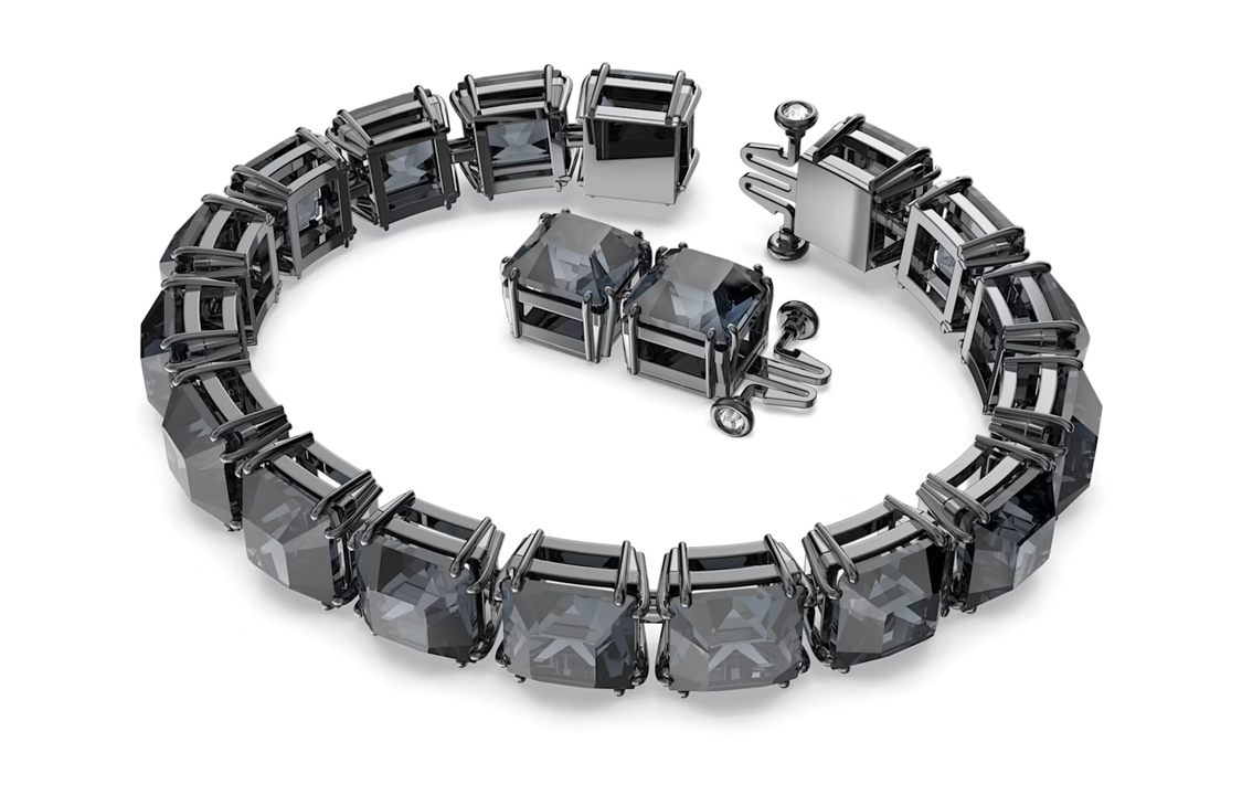 Swarovski Millenia Black Bracelet Unisex Couple Design with Swarovski Crystals. 5612682 圖 3