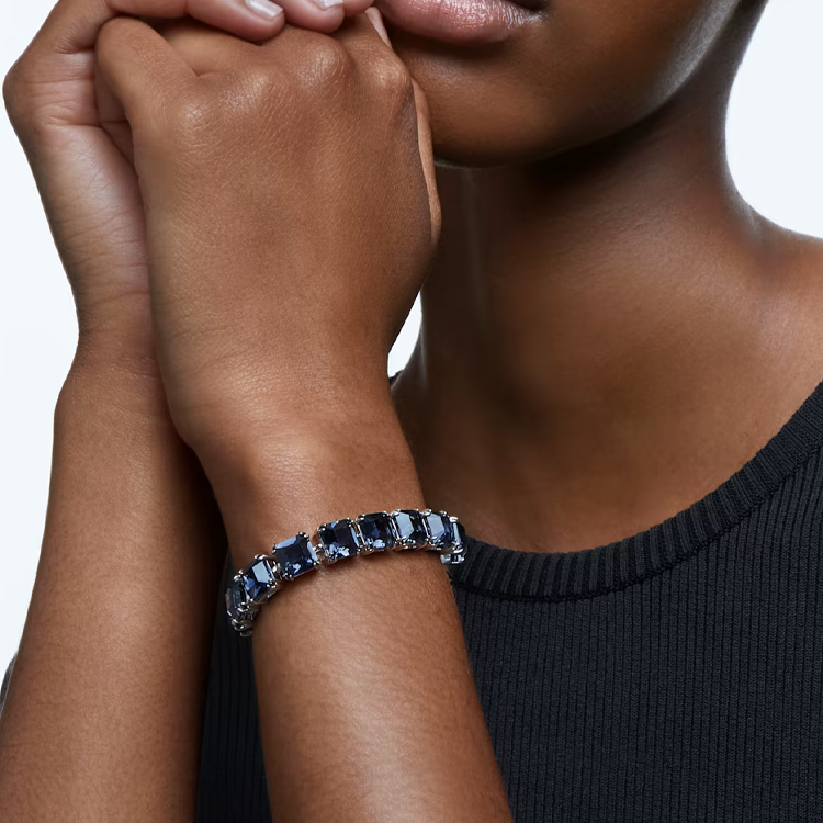 Swarovski Millenia Black Bracelet Unisex Couple Design with Swarovski Crystals. 5612682 圖 4