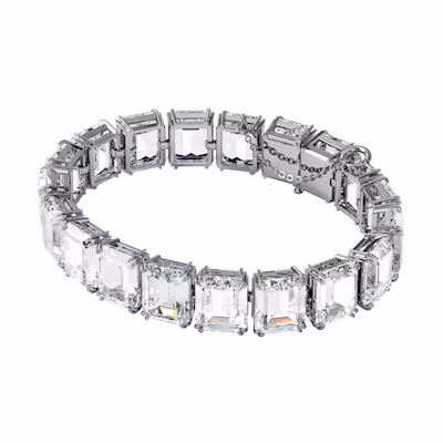 Swarovski Millenia Bracelet with Small Octagonal Cut Crystals Rhodium-Plated White. 5598349