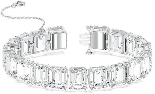 Swarovski Millenia Bracelet with Small Octagonal Cut Crystals Rhodium-Plated White. 5598349 Lookbook Swarovski Millenia Bracelet with Small Octagonal Cut Crystals Rhodium-Plated White. 5598349