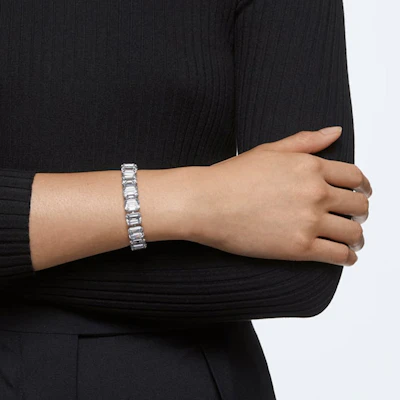 Swarovski Millenia Bracelet with Small Octagonal Cut Crystals Rhodium-Plated White. 5598349 Shop Swarovski Millenia Bracelet with Small Octagonal Cut Crystals Rhodium-Plated White. 5598349