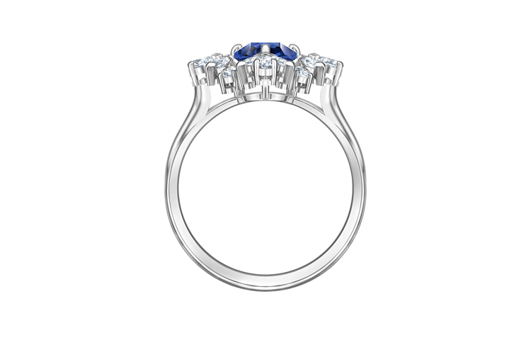 Lookbook 施華洛世奇宮廷巴洛克鑽石形戒指 5513212