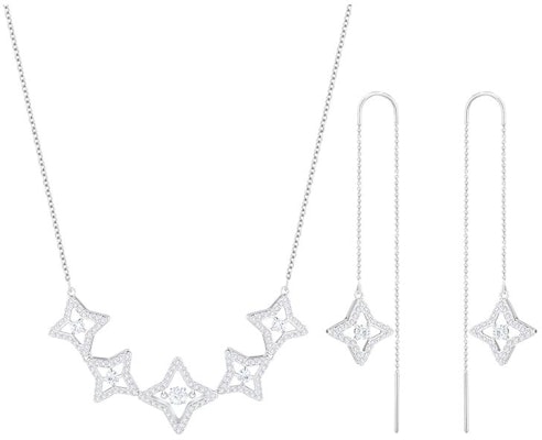 スワロフスキー スパークリングダンススタークリスタルネックレス シルバー カップル用 5376489 Order スワロフスキー スパークリングダンススタークリスタルネックレス シルバー カップル用 5376489