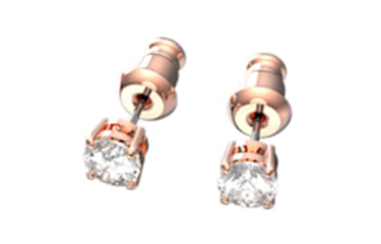 Lookbook 施華洛世奇 Stella 白色搭配玫瑰金電鍍 飾品套組 5622730