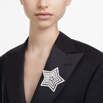 Broche Unisex Grande Swarovski Stella Plata Estrella Diseño Pareja. 5666149 Details for Broche Unisex Grande Swarovski Stella Plata Estrella Diseño Pareja. 5666149