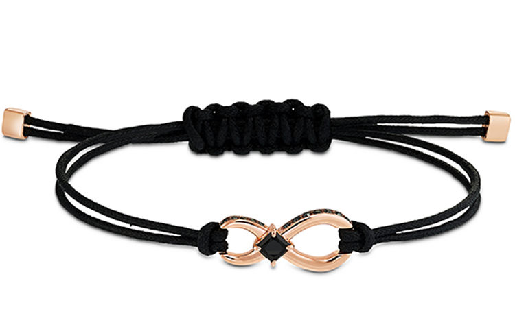 Swarovski SWA Infinity Crystal Bracelet, Unisex Couple Design - Black. 5533721