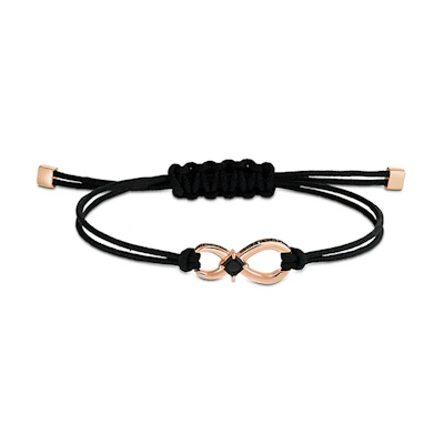 Swarovski SWA Infinity Crystal Bracelet, Unisex Couple Design - Black. 5533721