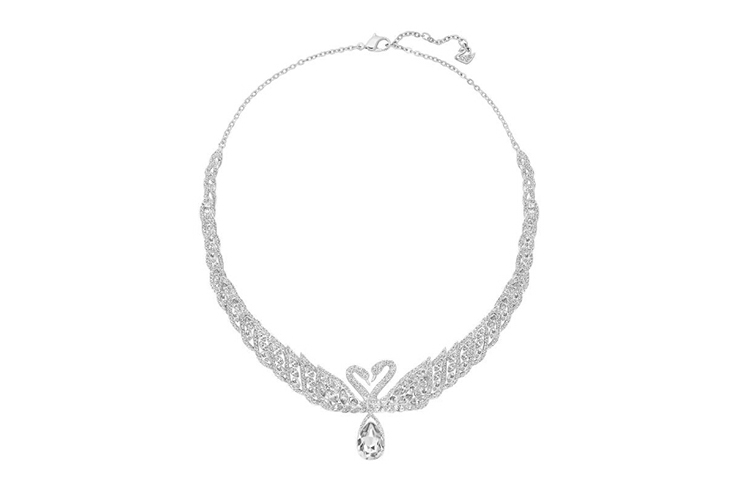 Swarovski Swan Lake Feather Pendant Necklace - White. 5175214 圖 3