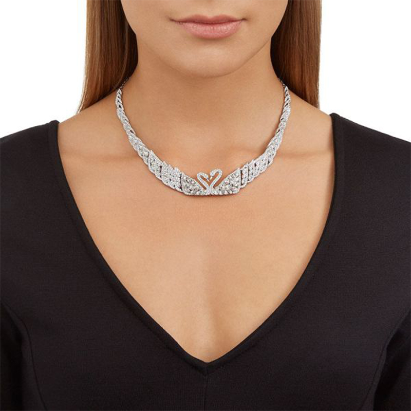 Swarovski Swan Lake Feather Pendant Necklace - White. 5175214 圖 4