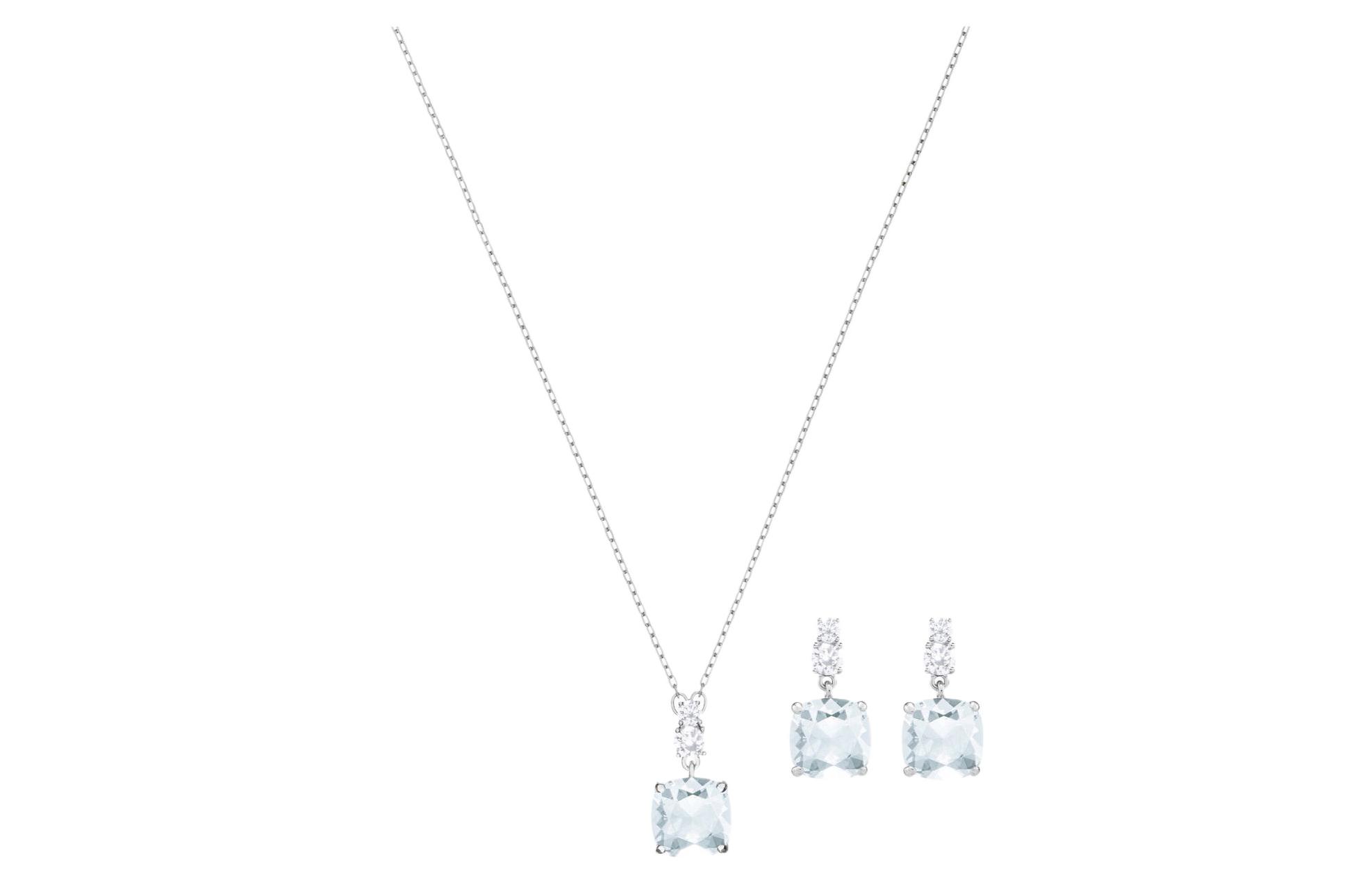 Swarovski Vintage Crystal Necklace & Earrings Set - Elegant & Glamorous Jewelry 5416514