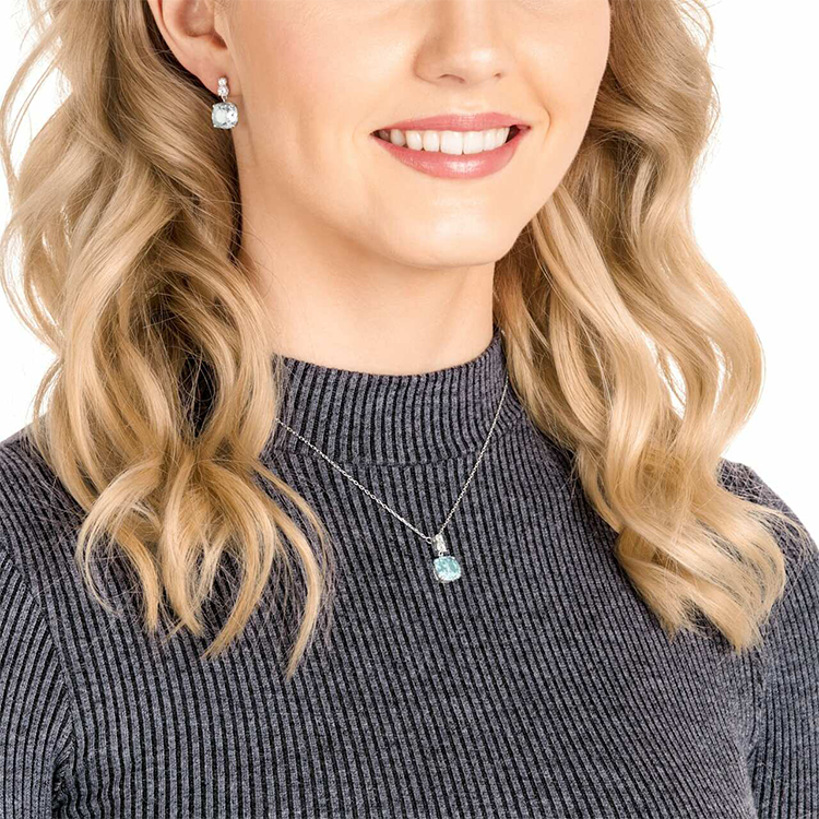 Swarovski Vintage Crystal Necklace & Earrings Set - Elegant & Glamorous Jewelry 5416514 圖 6