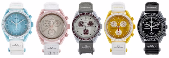Swatch x Omega Bioceramic Moon Top 5 Set Uranus, Venus, Pluto, The Sun & The Moon Swatch x Omega Bioceramic Moon Top 5 Set Uranus, Venus, Pluto, The Sun & The Moon