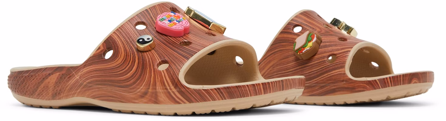 (W) SZA x Crocs ウッドグレイン スライド 208013-90H Cheap (W) SZA x Crocs ウッドグレイン スライド 208013-90H