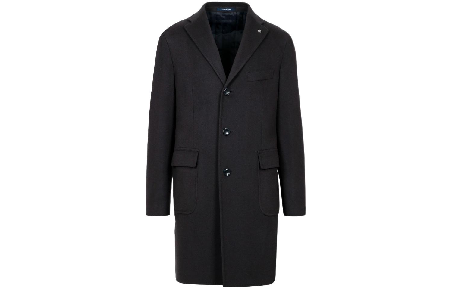 Tagliatore Fitted Patchwork Notched Lapel Blazer Jacket Black CSBMM3WPER014B5056