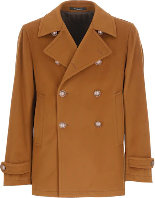 Tagliatore FW22 棕色纯色双排扣夹克 MONACOF350001MET147EK803 Buy Tagliatore FW22 棕色纯色双排扣夹克 MONACOF350001MET147EK803