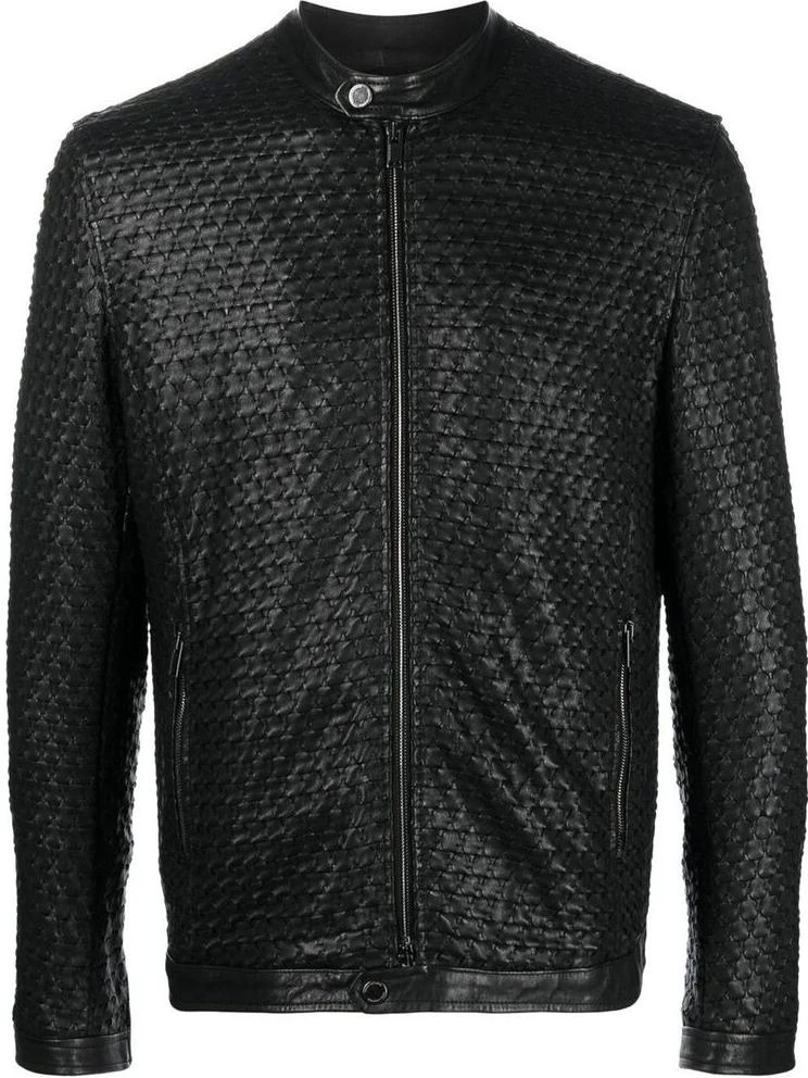 tagliatore-fw-22-textured-zip-moto-jacket-black-chi-2204-stanfordinero
