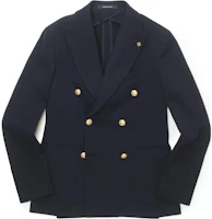 Tagliatore FW23 Black Double-Breasted Solid Long-Sleeve Jacket 1SMC20K340207B3222 Tagliatore FW23 Black Double-Breasted Solid Long-Sleeve Jacket 1SMC20K340207B3222