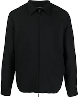 Tagliatore FW23 Black Solid Collar Casual Zip Jacket FRANCE210009N1234 Tagliatore FW23 Black Solid Collar Casual Zip Jacket FRANCE210009N1234