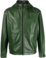 Tagliatore FW23 Solid Color Hooded Zip-Up Jacket Green KYAVCHE2302VERDE Tagliatore FW23 Solid Color Hooded Zip-Up Jacket Green KYAVCHE2302VERDE