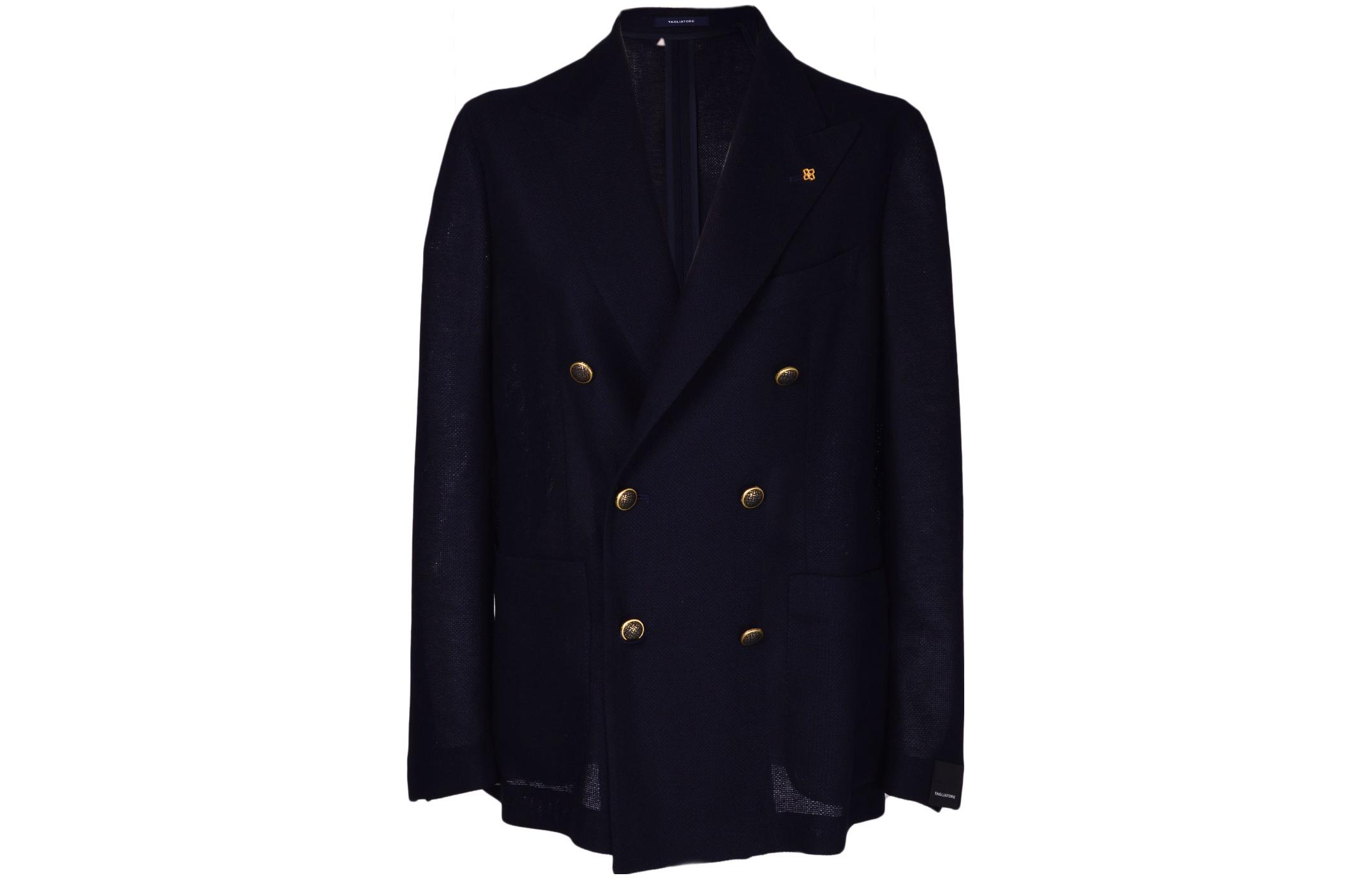 Tagliatore Navy Double-Breasted Blazer Jacket DARREL20K440038UB391