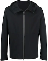 Tagliatore SS22 Solid Color Hooded Blended Jacket Black REYNARD210009193 Tagliatore SS22 Solid Color Hooded Blended Jacket Black REYNARD210009193