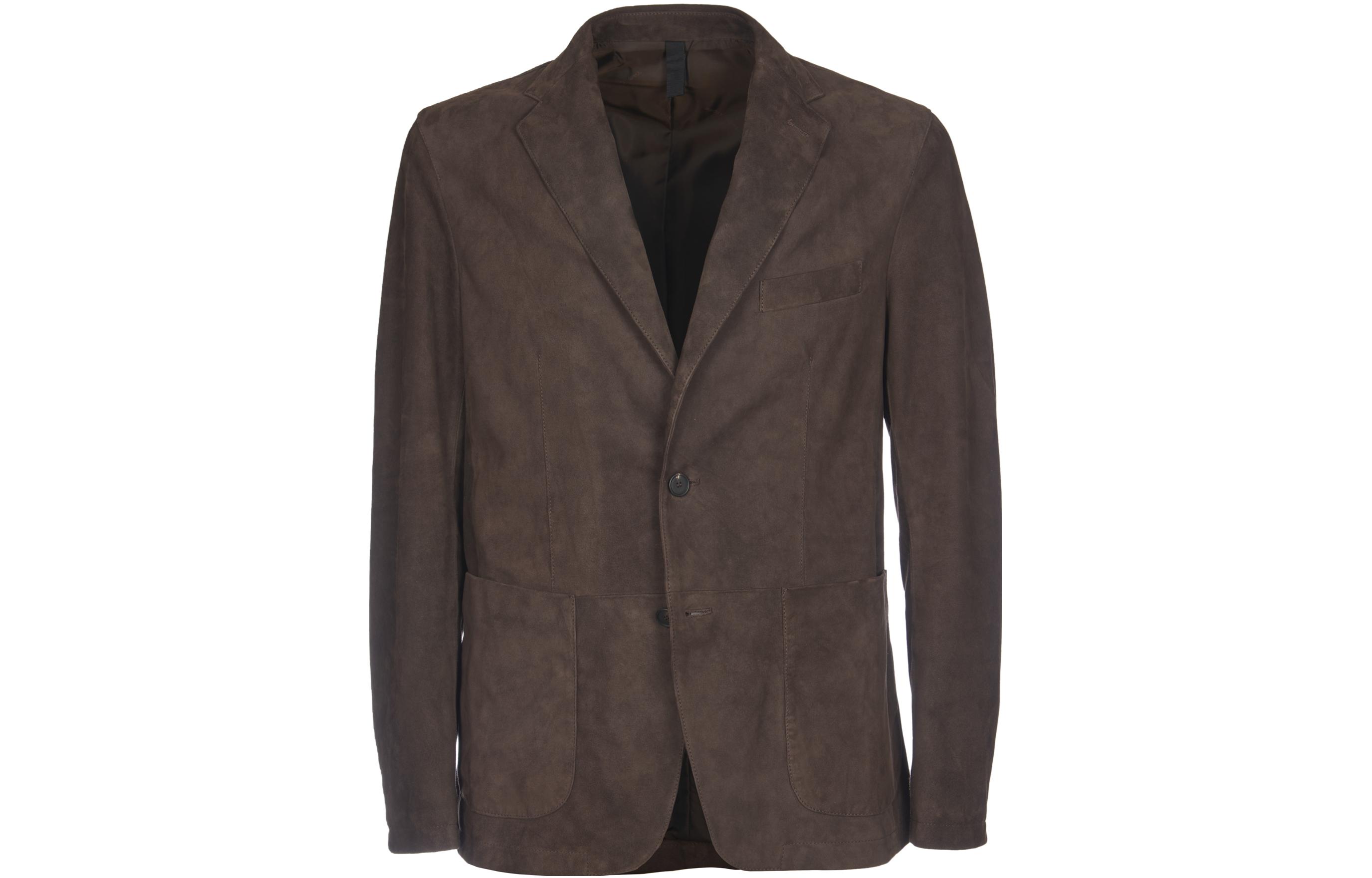 Tagliatore SS23 Brown Solid Single-Breasted Blazer Jacket for Men CARSONCHE2301MOROBROWN