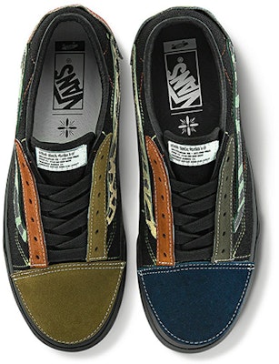 タカ・ハヤシ x Vans SK8-Low LX "DIY 黒" VN0A4UX62NQ Shop タカ・ハヤシ x Vans SK8-Low LX "DIY 黒" VN0A4UX62NQ