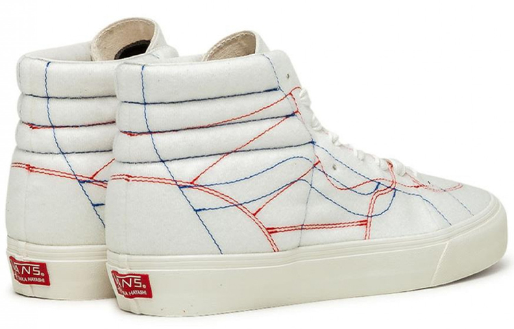 Shop Taka Hayashi x Vans SK8 HI LX 高筒 滑板鞋 男女款 白色
