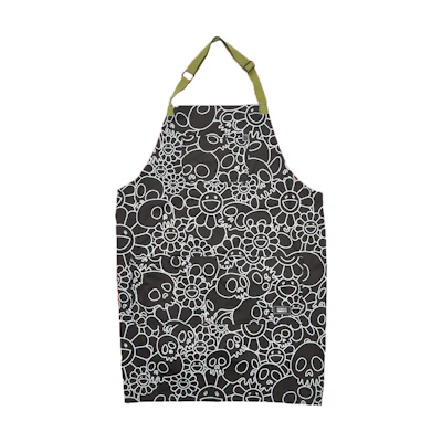 Murakami ComplexCon Hedley & Bennett Flower & Skull Apron Black/White