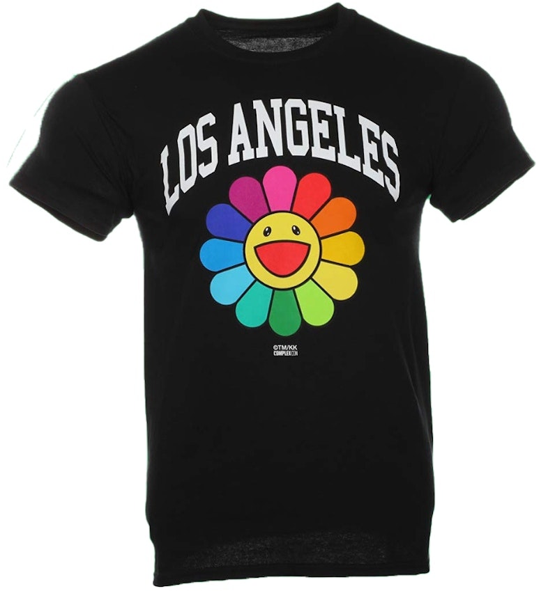 takashi-murakami-complex-con-los-angeles-flower-tee-black
