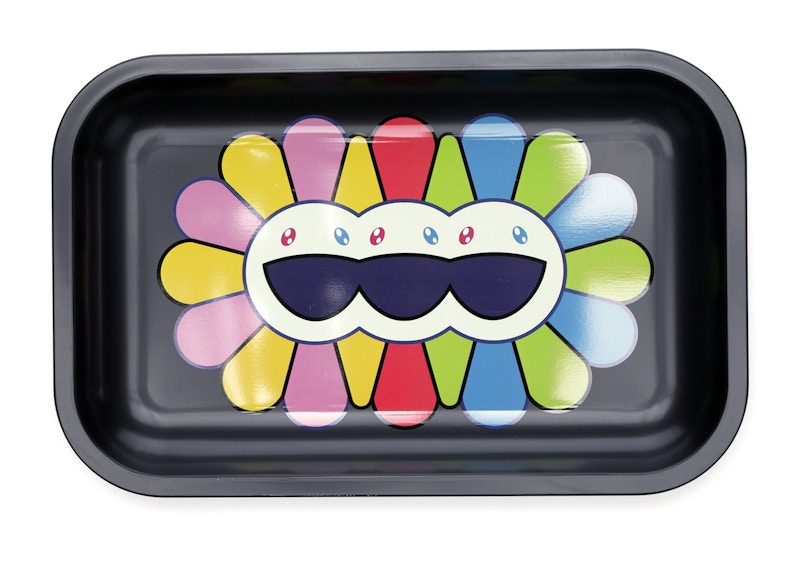 Takashi Murakami ComplexCon Mutated Flower Metal Tray Black