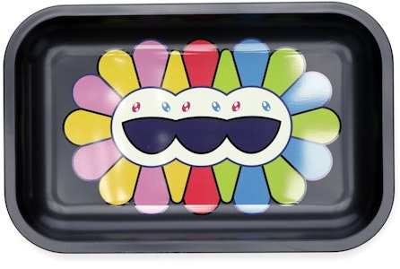 村上隆 ComplexCon 變異花金屬托盤 黑色 Buy 村上隆 ComplexCon 變異花金屬托盤 黑色