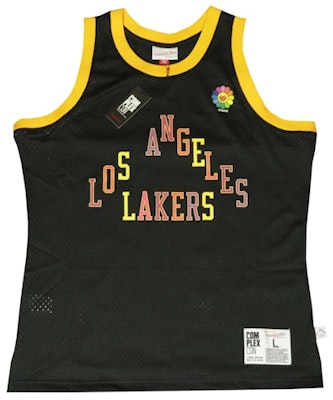 Takashi Murakami ComplexCon x LA Lakers M&N Basketball Jersey Black Buy Takashi Murakami ComplexCon x LA Lakers M&N Basketball Jersey Black
