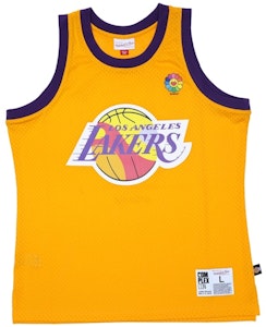 Jersey Basket Emas Takashi Murakami ComplexCon x LA Lakers M&N Order Jersey Basket Emas Takashi Murakami ComplexCon x LA Lakers M&N